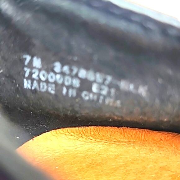 FRYE MELANIE BLACK LEATHER POINTED TOE BALLET SLIP-ON FLATS WOMENS 7 VGUC - Picture 15 of 16